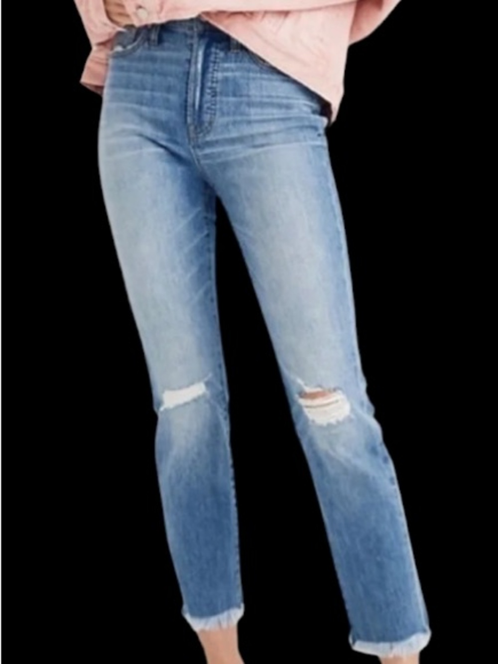 Madewell Distressed Blue Women’s Straight-Leg Jeans EC!! Open to realistic offer